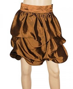 Satin bubble hem  skirt  is all you'll need for the up coming holidays , pair with a simple top and fun jewls and you'll be the bell of the ball!!! $32.00 available at forever 21  12 by 12